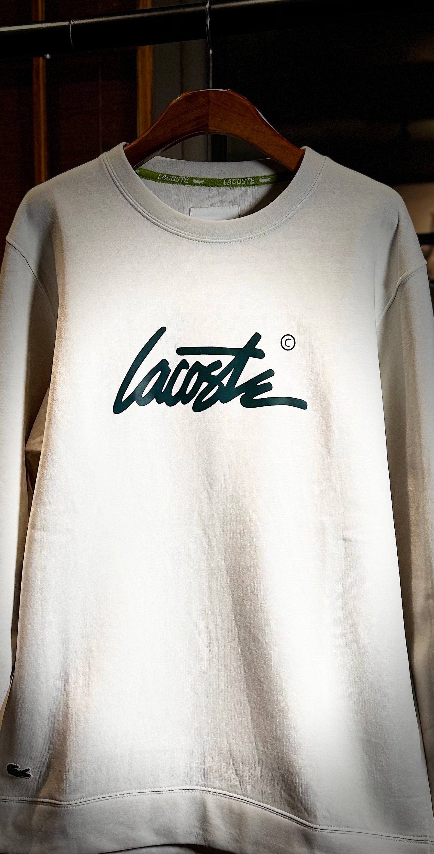 Lacoste White Sweatshirt